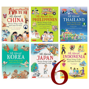 All About Countries - China / Indonesia / Japan / Korea / the Philippines / Thailand (6 books) HARDCOVER