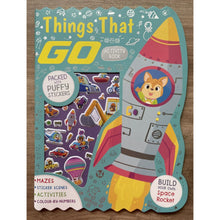 Load image into Gallery viewer, Activity Book with Puffy Stickers - THINGS THAT GO (softcover)