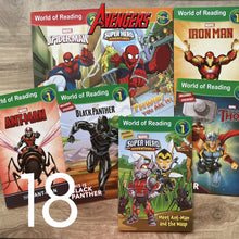 Load image into Gallery viewer, World of Reading AVENGERS (18 books) softcover, no box