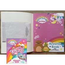 Load image into Gallery viewer, Activity Book with Puffy Stickers - RAINBOW DREAMS (softcover)