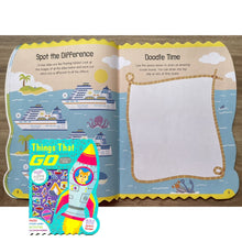 Load image into Gallery viewer, Activity Book with Puffy Stickers - THINGS THAT GO (softcover)