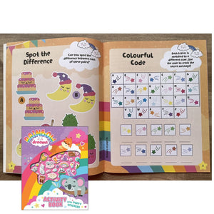 Activity Book with Puffy Stickers - RAINBOW DREAMS (softcover)