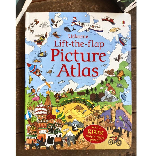 Usborne Lift-the-flap PICTURE ATLAS (board book)