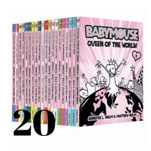 Load image into Gallery viewer, Babymouse (20 Books) graphic novel, SOFTCOVER, no box