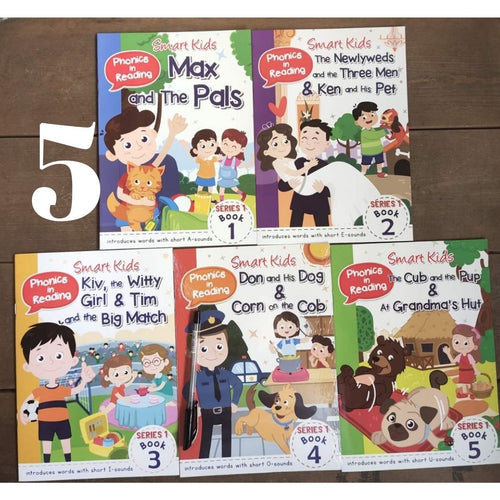 PHONICS IN READING (5 books) Max and Pals (story + workbook)