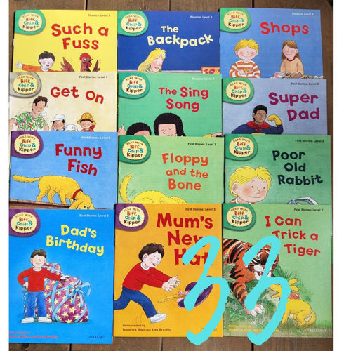 Oxford Read with Biff, Chip and Kipper Phonics and First Stories Collection (33 books)