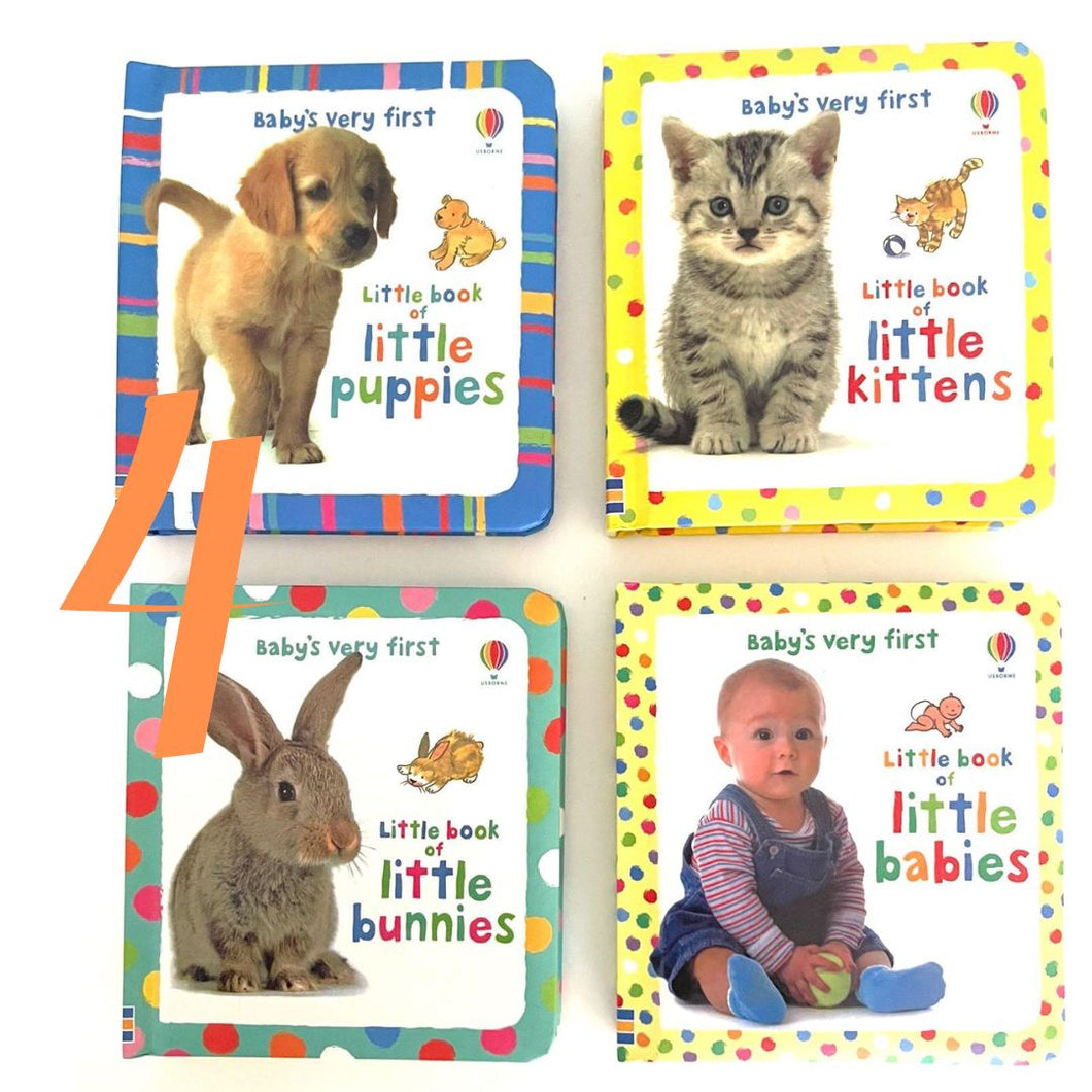 Usborne Little Book series (no box), padded board book