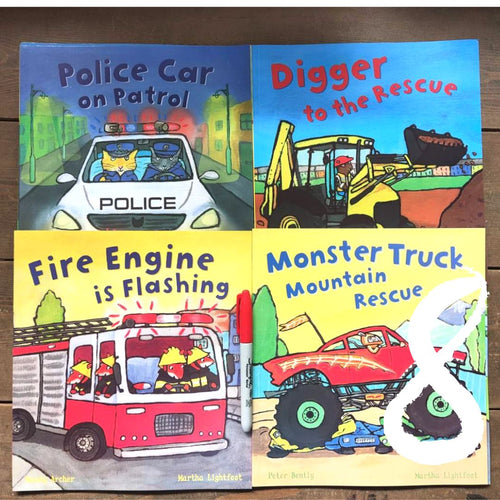 Busy Wheels series (8 books)