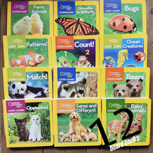 Load image into Gallery viewer, National Geographic Children&#39;s Books LOOK AND LEARN 12 books board (box set)