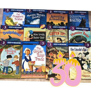 Step Into Reading Level THREE brand new (30 books)