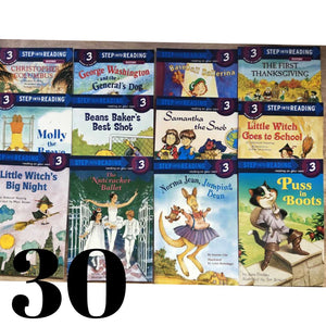 Step Into Reading Level THREE brand new (30 books)