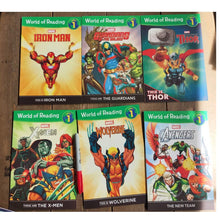 Load image into Gallery viewer, World of Reading (AVENGERS) --13 books - Level 1 and Level 2 (no box, softcover)