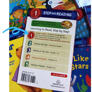 Step Into Reading (LEVEL ONE -15 books) no box - Set B