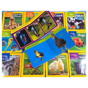 National Geographic Children's Books LOOK AND LEARN 12 books board (box set)