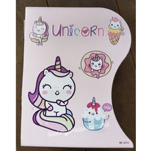 Load image into Gallery viewer, Foldable Metal Book Stand (Unicorn / Space)